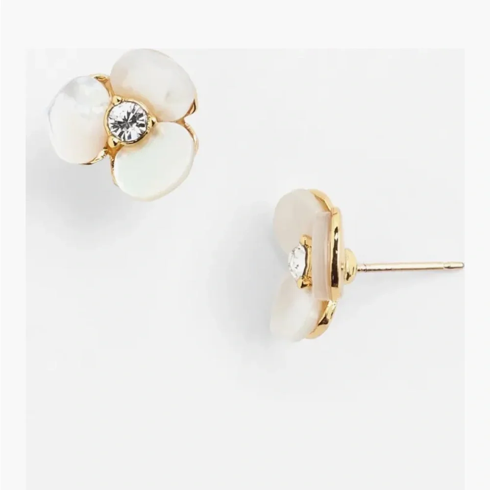 Kate Spade disco pansy stud Earrings - Picture 1 of 3